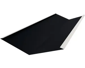 PRECIT Kehlrinne für Click Stripes Trapez Tiefschwarz RAL 9005 2000 mm x 540 mm x 100 mm