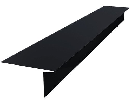 PRECIT Schürze für Click Stripes Trapez Tiefschwarz RAL 9005 2000 mm x 50 mm x 150 mm