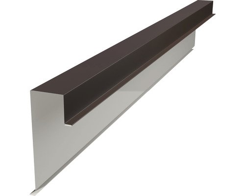 PRECIT Kantenwinkel für Click Stripes Trapez Schokoladenbraun RAL 8017 2000 mm x 150 mm x 70 mm