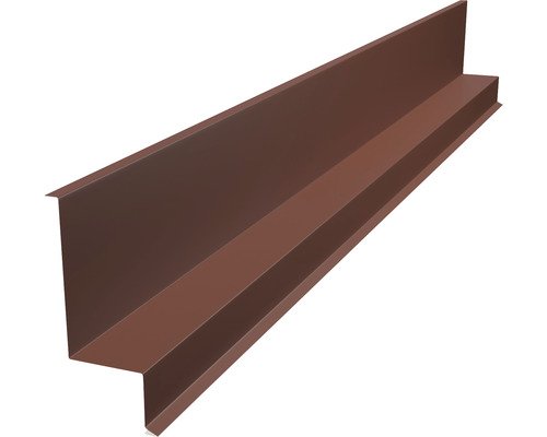 PRECIT Wandabschlussprofil für Click Stripes Trapez Oxidrot RAL 3009 2000 x 50 x 140 mm