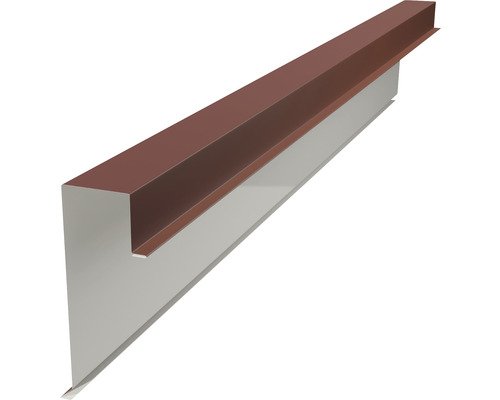 PRECIT Kantenwinkel für Click Stripes Trapez Oxidrot RAL 3009 2000 mm x 150 mm x 70 mm