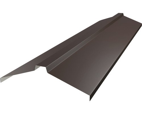 PRECIT Dachfirst gerade für Click Stripes Trapez Schokoladenbraun RAL 8017 2000 mm x 260 mm x 80 mm