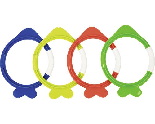 Wasserspielzeug Bestway Tauchringe 4er Set bunt