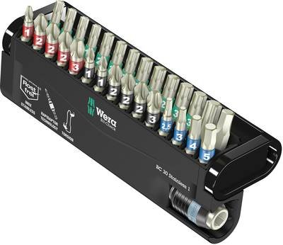 Wera BC Stainless/30 Bit-Check 05071109001 Bit-Set 30teilig Kreuzschlitz Phillips, Kreuzschlitz Pozidriv, Innen-TORX, In