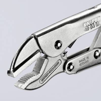 Knipex 40 04 180 Gripzange Gerade mit Prismenaussparung 0 - 35 mm 180 mm