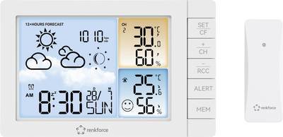 Renkforce RF-4883634 Digitale-Wetterstation Anzahl Sensoren max. 3 St.