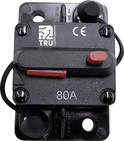 TRU COMPONENTS TC-13596596 Sicherungsautomat 80 A Schwarz 1 St.