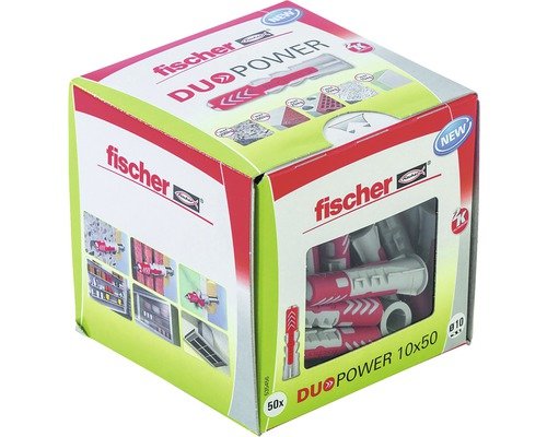 fischer DuoPower 10 x 50 mm DIY Dübel 50 Stück