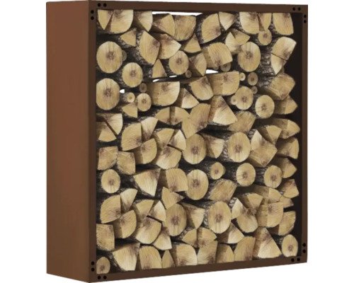 Kaminholzunterstand 200x200x35 cm braun