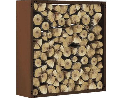 Kaminholzunterstand 40x35x25 cm braun