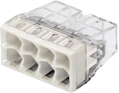 WAGO 2273-208-50 2273 Dosenklemme flexibel: 0.5-2.5 mm² starr: 0.5-2.5 mm² Polzahl: 8 50 St. Transparent, Lichtgrau Box
