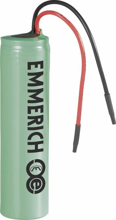 Emmerich ICR-18650NQ-SP Spezial-Akku 18650 Kabel Li-Ion 3.7 V 2600 mAh 1 St.