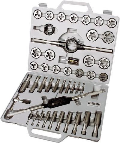 Brüder Mannesmann M53245 Gewindeschneidsatz 45teilig metrisch M6, M8, M10, M12, M14, M16, M18, M20, M22, M24