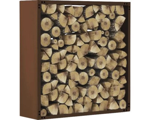 Kaminholzunterstand 150x150x35 cm braun