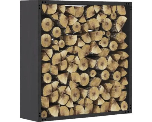 Kaminholzunterstand 75x75x35 cm anthrazit