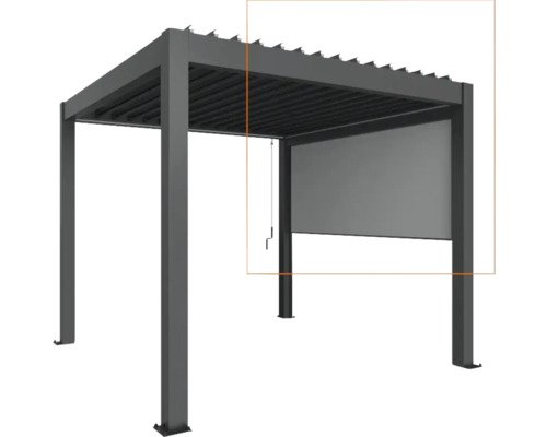 Sonnenschutzrollo biohort 4 m dunkelgrau