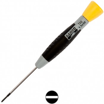 Destornillador ranurado con agarre de precisión ref. 700 - Rationalstock.es