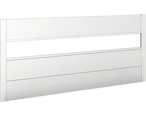 Sichtschutz biohort für Hochbeet 4x1 m mit AG silber-metallic