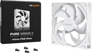 BeQuiet PURE WINGS 3 White 140mm PWM PC-Gehäuse-Lüfter Weiß (B x H x T) 140 x 25 x 140 mm