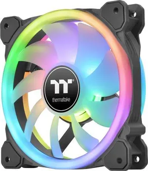 Thermaltake CL-F138-PL14SW-A PC-Gehäuse-Lüfter Schwarz (B x H x T) 184 x 149 x 182 mm inkl. LED-Beleuchtung, inkl. RGB-B