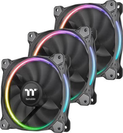 Thermaltake RIING 14 LED PC-Gehäuse-Lüfter RGB (B x H x T) 140 x 140 x 25 mm inkl. LED-Beleuchtung