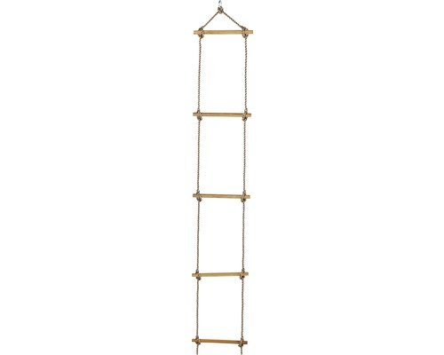 ASKO Strickleiter mit Holzsprossen L 180 cm mit 5 Sprossen