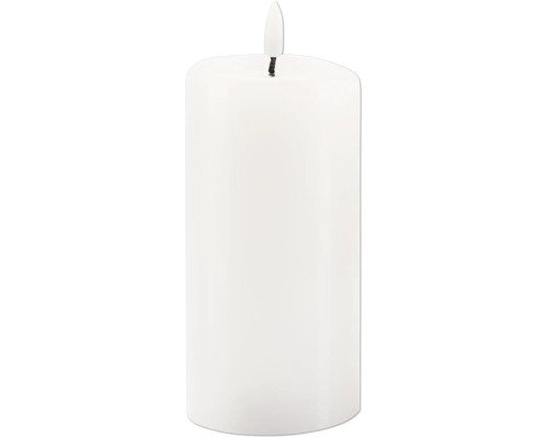 LED Kerze Novita Ø 7.5 H 15 cm weiss