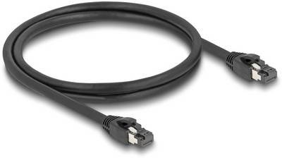 Delock 80233 RJ45 Netzwerkkabel, Patchkabel CAT 8.1 S/FTP 1.00 m Schwarz 1 St.