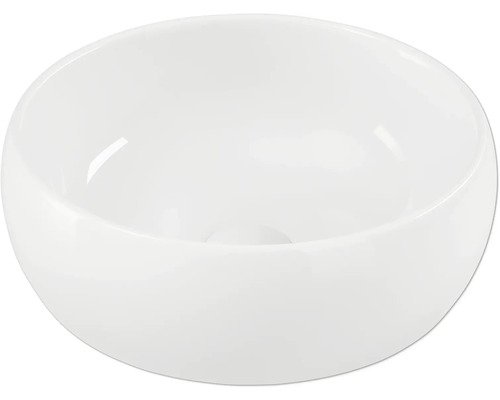Jungborn Aufsatzwaschbecken TWO 38 x 38 cm weiss glänzend inkl. keramischen Ablaufventil