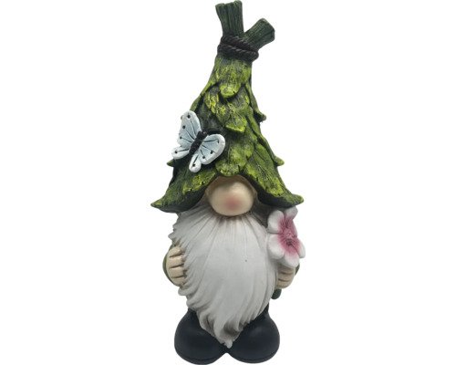 Gartenwichtel mit Schmetterling Lafiora 20 x 14 x 40 cm