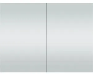 DSK LED-Spiegelschrank Silver Skyline BxHxT 80 x 60 x 13.1 cm alufarben