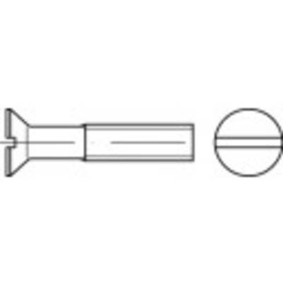TOOLCRAFT TO-5384376 Sechskantschraube M5 55 mm Schlitz DIN 963 Stahl galvanisch verzinkt 200 St.