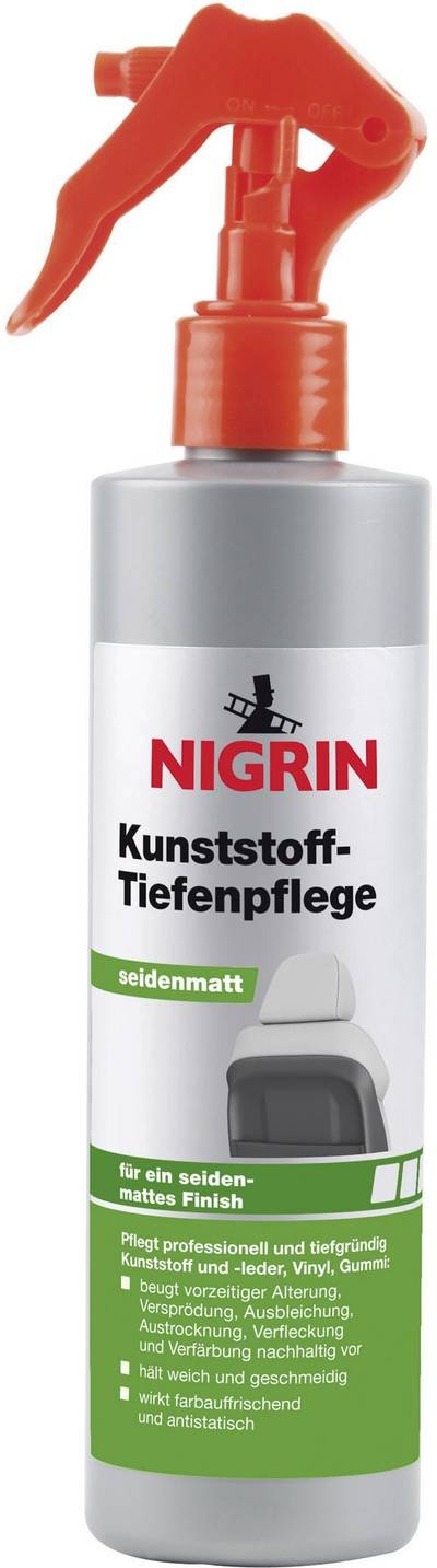 NIGRIN 74036 Kunststofftiefenpfleger seidenmatt 300 ml