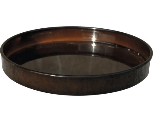 Untersetzer Metall Ø 28 cm H 3.5 cm braun
