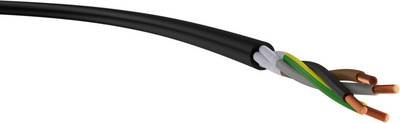 VER H07RN-F 4G 4 Ri. 50 Energieleitung H07RN-F 4 G 4 mm² Schwarz 50 m