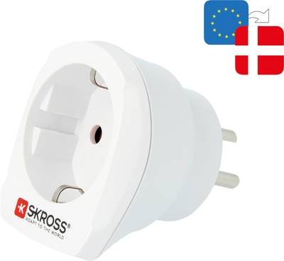 Skross 1.500232-E Reiseadapter CA EU to DEN