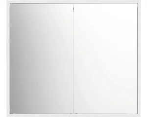 DSK LED-Spiegelschrank Silver King BxHxT 80 x 70 x 13 cm alufarben