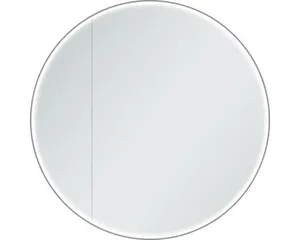 DSK LED-Spiegelschrank Black Grafito BxHxT 80 x 80 x 10.2 cm schwarz