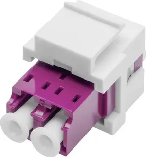 DIGITUS - LWL LC/LC-Duplex-Kupplung, Multimode-OM4, Keystone-Modul