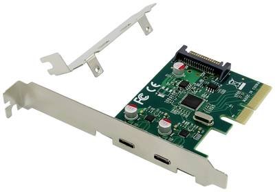 Conceptronic EMRICK07G 2 Port USB-C® 3.1 Gen2 Schnittstellenkarte PCIe, USB-C® PCIe x4