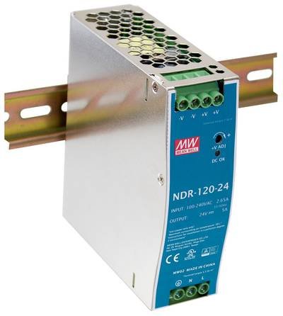 MEAN WELL NDR-120-48 Hutschienen-Netzteil (DIN-Rail) 48 V/DC 2.5 A 120 W Anzahl Ausgänge:1 x Inhalt 1 St.