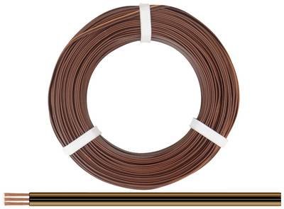 Donau Elektronik 325-818-25 Litze 3 x 0.25 mm² Dunkelbraun, Schwarz, Hellbraun 25 m