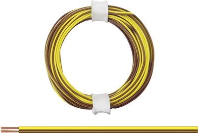 Donau Elektronik 114-38 Litze 2 x 0.08 mm² Braun-Gelb 5 m