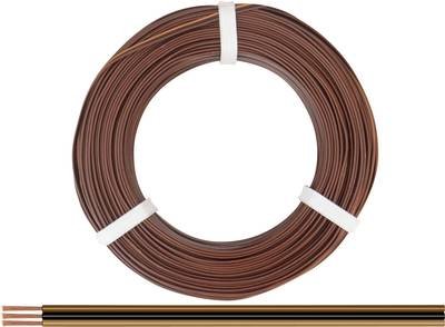Donau Elektronik 318-818-50 Litze 3 x 0.14 mm² Hellbraun, Schwarz, Dunkelbraun 50 m