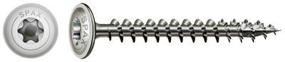 SPAX HI.FORCE Holzbauschraube Edelstahl A2 Teilgewinde Tellerkopf T-STAR plus 4CUT-Spitze 6 x 60mm - 100 Stück
