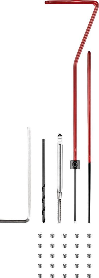 TOOLCRAFT TO-5017521 Gewinderoll-Satz 30teilig M2