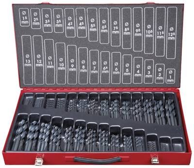KS Tools 3301650 HSS-R Metall-Spiralbohrer-Set 1 mm, 1.5 mm, 2 mm, 2.5 mm, 3 mm, 3.5 mm, 4 mm, 4.5 mm, 5 mm, 5.5 mm, 6 m