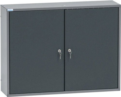Küpper Hängeschrank 800 x 600 x 200 mm 4 Einlegeböden 2 Lochrückwände 2 Türen grau