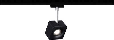 Paulmann Cube Hochvolt-Schienensystem-Leuchte URail LED fest eingebaut 8 W LED Schwarz (matt), Chrom