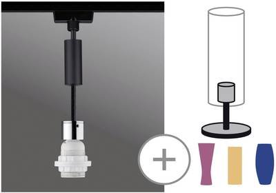Paulmann Urail Hochvolt-Schienensystem-Leuchte 1phasig E27 20 W LED Schwarz (matt), Chrom